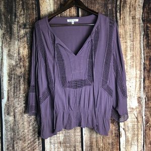 Black Rainn boho top